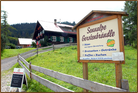 Sennalpe Gerstenbrändle in Gunzesried